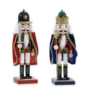 Χριστουγεννιάτικος Καρυοθραύστης Με Μανδύα 25cm Σε 2 Σχέδια