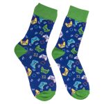 Κάλτσες Gaming Μπλε/Πράσινο 70% Βαμβάκι/25% Polyester/5% Ελαστάνη Μέγεθος 42-46