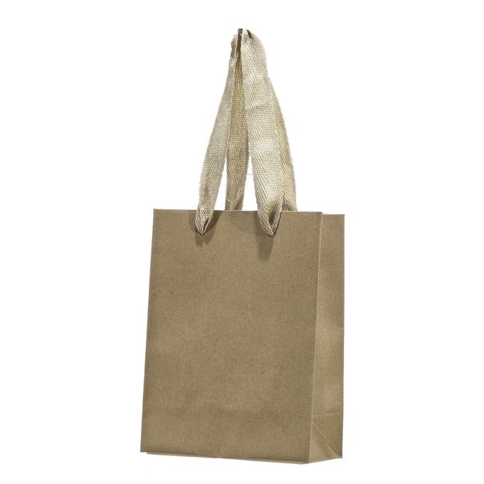 Χριστουγεννιάτικη Μικρή Χάρτινη Τσάντα Craft 12x6x16cm