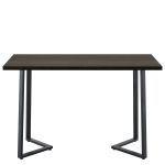 Τραπέζι Τραπεζαρίας ArteLibre WINFORD Καρυδί/Μαύρο Μέταλλο/Μοριοσανίδα 120x70x76cm