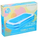 Οικογενειακή Πισίνα Δύο Δακτυλίων Μπλε/Λευκό PVC 207x132x46cm