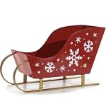 Χριστουγεννιάτικο Έλκηθρο Μεταλλικό 41x25cm