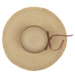 Καπέλο Ψάθινο Με Χρωματιστή Λωρίδα 98% Ψάθα/2% Polyester Μέγεθος One Size 44x44x12cm