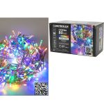 80 LED Κεριά Εσωτ. & Εξωτ. Χώρου Με 8 Προγράμματα Και Χρονοδιακόπτη Πολύχρωμο Φως Διάφανο Καλώδιο Μη Επεκτεινόμενο Μπατα