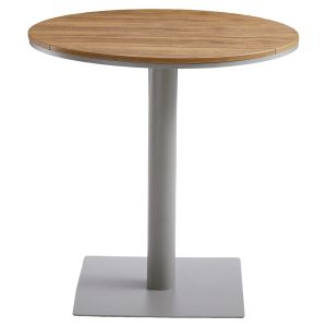 Τραπέζι Κήπου ArteLibre TENERIFE Ανθρακί/Καρυδί Αλουμίνιο/Polywood Φ70x72cm