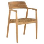 Καρέκλα Επαγγελματική ArteLibre QUERCUS Φυσικό Ξύλο/Σχοινί 53x57x78cm