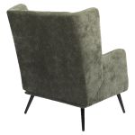 Πολυθρόνα ArteLibre NORA Πράσινο Ύφασμα/Μέταλλο 100x80x89cm