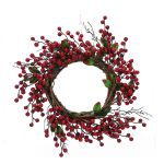 Χριστουγεννιάτικο Στεφάνι Κόκκινα Berries Φ35cm