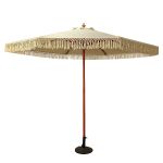 Ομπρέλα Κήπου ArteLibre KARENA Μπεζ/Φυσικό Ξύλο/Polyester Φ3x2.50m