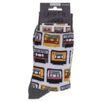 Κάλτσες Κασέτα Γκρι/Λευκό 70% Βαμβάκι/25% Polyester/5% Ελαστάνη Μέγεθος 42-46