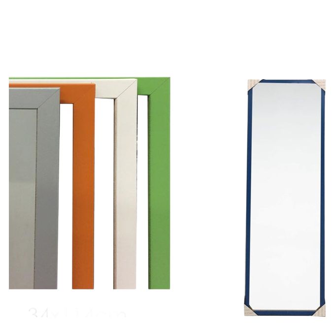 Καθρέφτης Πολύχρωμο Γυαλί 34x114cm Σε 5 Χρώματα