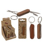 Μπρελόκ Πολυεργαλείο Σουγιάς Μέταλλο/Ξύλο 6x2x1cm