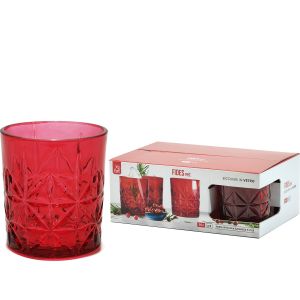 Σετ Ποτήρια 35cl Κόκκινο 6Τμχ