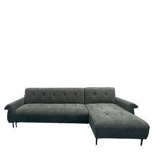 Καναπές Κρεβάτι Γωνιακός Αναστρέψιμος ArteLibre SOMERO Σκούρο Γκρι 286x144x84cm