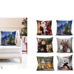 Χριστουγεννιάτικο Μαξιλάρι Φωτιζόμενο 43x43cm Σε 6 Σχέδια