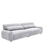 Καναπές Τετραθέσιος ArteLibre VORTICA Γκρι Ύφασμα 280x85x78cm