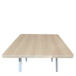 Τραπέζι Τραπεζαρίας ArteLibre TIMBERON Φυσικό/Λευκό MDF/Μέταλλο 70x70x75cm