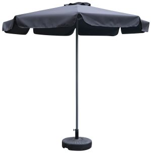 Ομπρέλα Κήπου ArteLibre VALENARE Μαύρο/Ανθρακί Μέταλλο/Polyester Φ2.35m