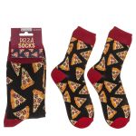 Κάλτσες Πίτσα Μαύρο/Κόκκινο/Πορτοκαλί 70% Βαμβάκι/25% Polyester/5% Ελαστάνη Μέγεθος 42-46