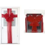 Χριστουγεννιάτικος Φιόγκος Πόρτας Κόκκινο