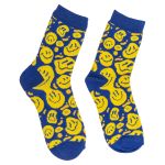 Κάλτσες Χαμόγελα Κίτρινο/Μπλε 70% Βαμβάκι/25% Polyester/5% Ελαστάνη Μέγεθος 36-42