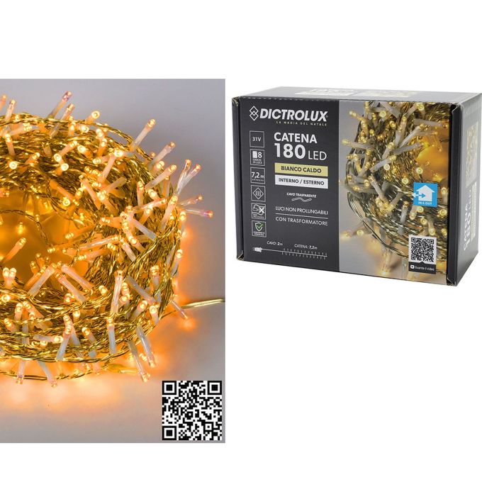 180 LED Εσωτ. & Εξωτ. Χώρου Με 8 Προγράμματα Και Μετασχηματιστή Θερμό Λευκό Φως Πράσινο Καλώδιο Μη Επεκτεινόμενο IP44 31