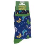 Κάλτσες Gaming Μπλε/Πράσινο 70% Βαμβάκι/25% Polyester/5% Ελαστάνη Μέγεθος 42-46