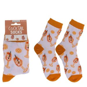 Κάλτσες Κοκτέιλ Λευκό/Πορτοκαλί 70% Βαμβάκι/25% Polyester/5% Ελαστάνη Μέγεθος 36-42
