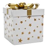 Χριστουγεννιάτικο Κουτί Δώρου Λευκό 26cm