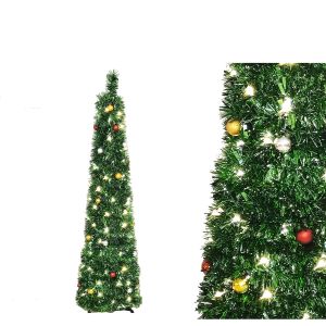 Χριστουγεννιάτικο Δέντρο Pop-Up Με 100 LED Πράσινο 155cm