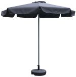 Ομπρέλα Κήπου ArteLibre VALENARE Μαύρο/Ανθρακί Μέταλλο/Polyester Φ2.35m