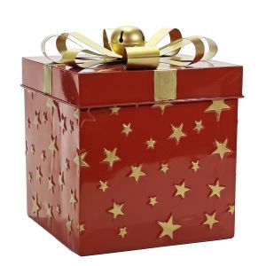 Χριστουγεννιάτικο Κουτί Δώρου Κόκκινο 26cm