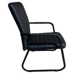 Καρέκλα Επισκέπτη ArteLibre AERIX Μαύρο PU/Μέταλλο 54x60x96cm