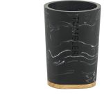 Ποτήρι Μαύρο Εφέ Μάρμαρο Πολυρεζίνη