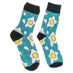 Κάλτσες Τηγανητά Αυγά Τιρκουάζ/Λευκό/Μαύρο 70% Βαμβάκι/25% Polyester/5% Ελαστάνη Μέγεθος 42-46