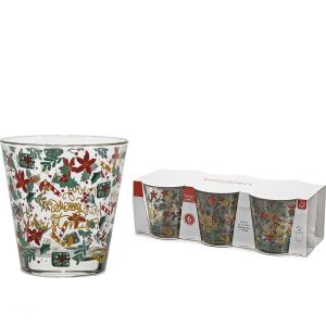 Χριστουγεννιάτικο Σετ Κωνικά Ποτήρια Merry Christmas 27cl 6Τμχ