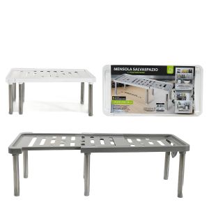 Ράφι Επεκτεινόμενο PP 34.8-61x18x15cm Σε 2 Χρώματα