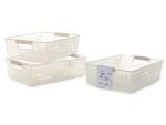 Καλάθι Με Λαβές Πλαστικό 30x21.5x8.5cm Σε 3 Χρώματα