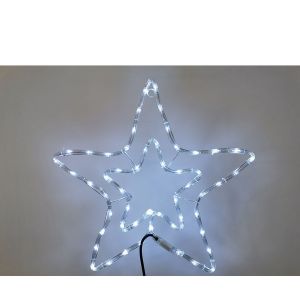 Αστέρι Διπλό 54 LED Ψυχρό Λευκό Φως 58x58cm