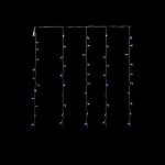 120 LED Κουρτίνα Εξωτερικού Χώρου Ψυχρό Λευκό Φως Διάφανο Καλώδιο 1x3m