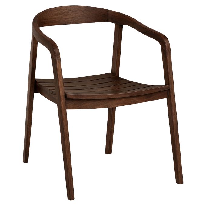 Καρέκλα Επαγγελματική ArteLibre SCHUMET RAMUS Καρυδί/Rubberwood Ξύλο 56x56x78cm