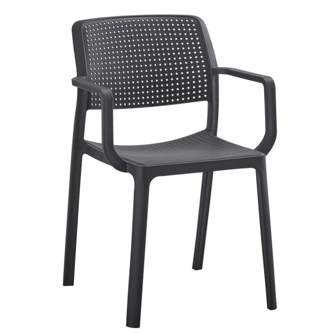 Πολυθρόνα Κήπου ArteLibre CALORA Μαύρο PP 55x54.5x83cm