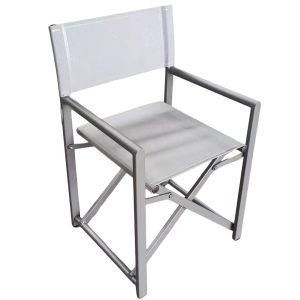 Καρέκλα Σκηνοθέτη ArteLibre TERALLIS Γκρι Ανοιχτό Ύφασμα/Αλουμίνιο 56x48x86cm