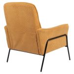 Πολυθρόνα ArteLibre ELAN Πορτοκαλί Ύφασμα Κοτλέ/Μέταλλο 94x77x82cm