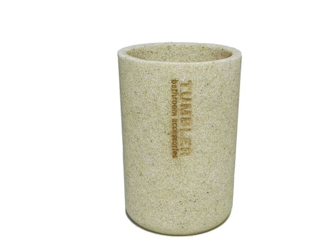 Ποτηροθήκη Μπεζ Polyresin/Ξύλο