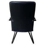 Καρέκλα Επισκέπτη ArteLibre AERIX Μαύρο PU/Μέταλλο 54x60x96cm