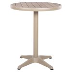 Τραπέζι Κήπου ArteLibre RAROTONGA Μπεζ Αλουμίνιο/Polywood Φ60x70cm