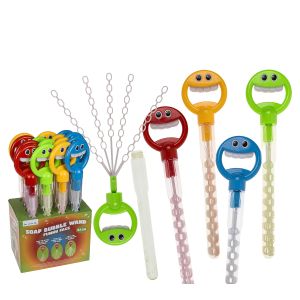 Παιχνίδι Σαπουνόφουσκες Αστείο Πρόσωπο 180ml 44cm Πλαστικό Σε 4 Χρώματα