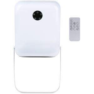 Αερόθερμο Μπάνιου Επιτοίχιο Ψηφιακό Με Κρεμάστρα Πετσέτας Και Τηλεχειριστήριο Λευκό IP22 750/2000W ALPINA