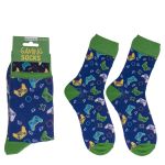 Κάλτσες Gaming Μπλε/Πράσινο 70% Βαμβάκι/25% Polyester/5% Ελαστάνη Μέγεθος 42-46